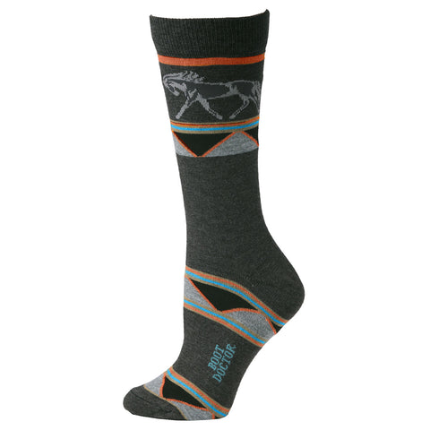 Boot Doctor Lady’s Boot Socks Horse Grey