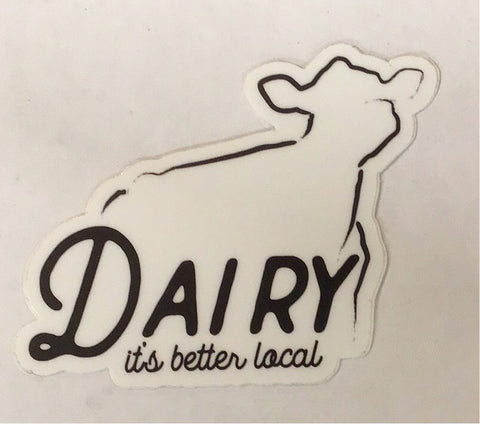 Dairy It’s Better Local Cow Sticker