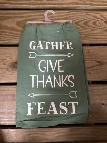 Dish Towel - Gather, Give Thanks, Feast
