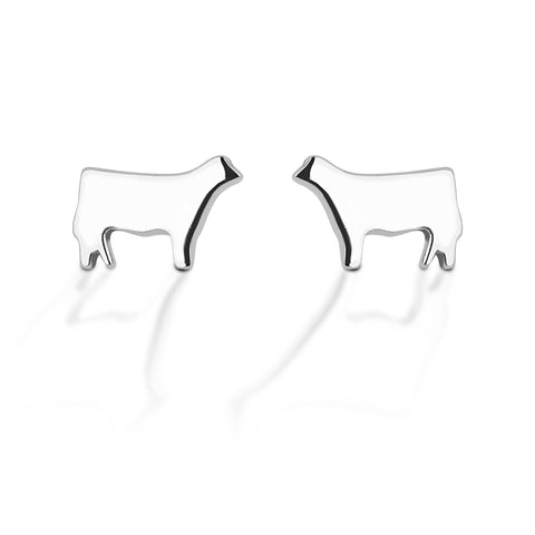 HCO Exclusive Sterling Silver Heifer Post Earrings