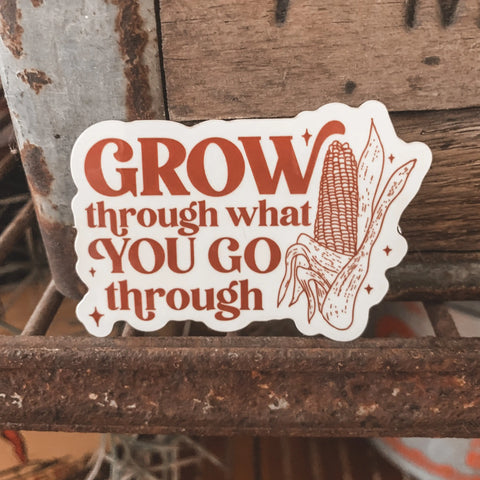 Grow Through What You Go Through Decal