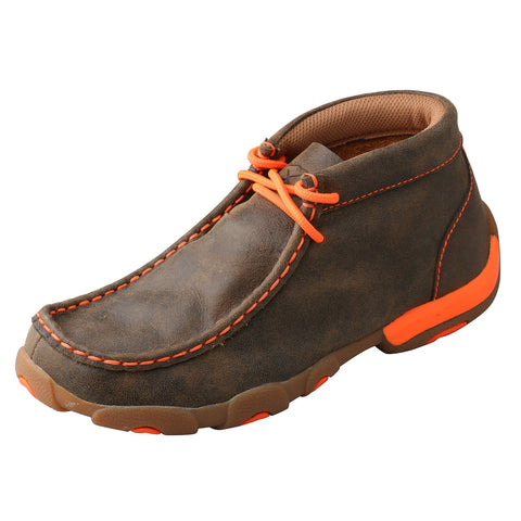 Twisted X Kids Neon Orange Driving Moc