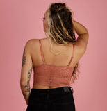 Luna Lace Bralette in Brick