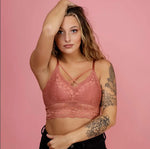 Luna Lace Bralette in Brick