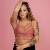 Luna Lace Bralette in Brick