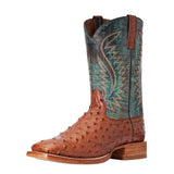 Ariat Men’s Gallup Brandy Full Quill Ostrich Boots