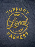 Support Local Farmers Graphic Tee - Heathered Navy