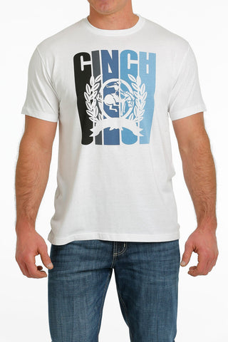 Cinch Denim Tee - White