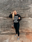Distressed Coffee, Cattle, & Cuss Words Sweatshirt