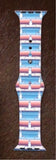 Cream With Royal Heifer Apple Silicone Western Watchband