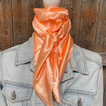 Solid Peach Wild Rag