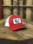 Lazy J Ranch Red & White Cattle Headquarters Cap