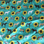 Youth Sunflower & Horse Wild Rag