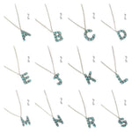 Turquoise Initial Necklaces