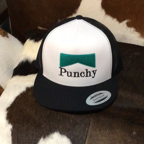 Punchy Turquoise White & Black Cap