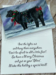 CJ Brown Christmas Card "Glamour Girl"