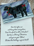 CJ Brown Christmas Card "Glamour Girl"