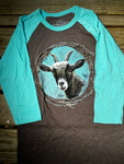 Goat Portrait 3/4 Sleeve Tee