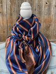 Orange and Blue Stripes Wild Rag