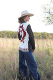 Cruel Aztec Women's Corduroy Shirt Jacket-Brown
