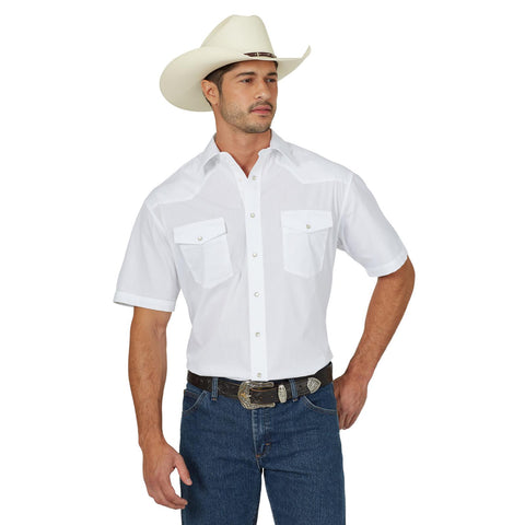 Wrangler Men’s Sport Shirt-White