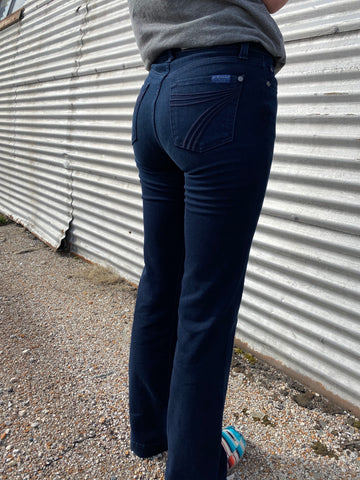 7 For All Mankind Dojo Original Trouser in Midnight New York Wash-BBLS