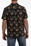 Cinch Men’s Tiki Print Camp Shirt