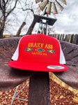 Crazy Ass Cattle Company Red Aztec Cap