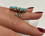 Turquoise & Spiny Oyster Sterling Silver Ring