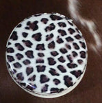 Round Leopard Print