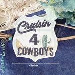 Cruisin' For Cowboys-Western Decal/Sticker
