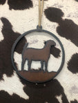 Metal Livestock/Rodeo Ornament