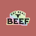 Eat Real Beef Sticker Decal
