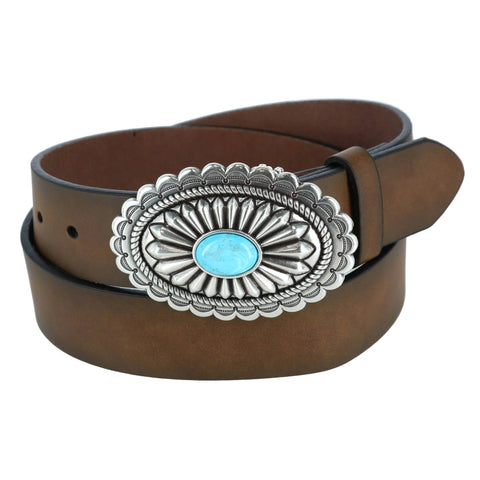 Ariat Women’s Turquoise Stone Basic Leather Belt
