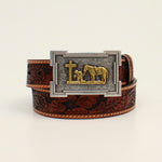 Tooled Belt Cowboy’s Prayer Buckle