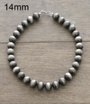 Faux Navajo Pearl 14mm Necklace