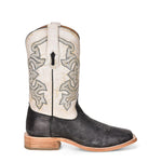 Corral Men’s Distressed Black & White Embroidery Boot