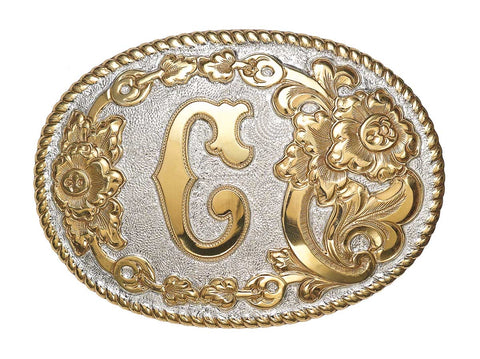 Crumrine Gold Initial Buckle