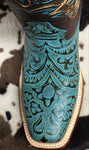 Cowtown Women’s Turquoise Embossed Boot