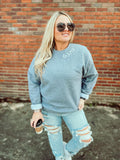 God is Greater Women’s Embroidered Sweatshirt