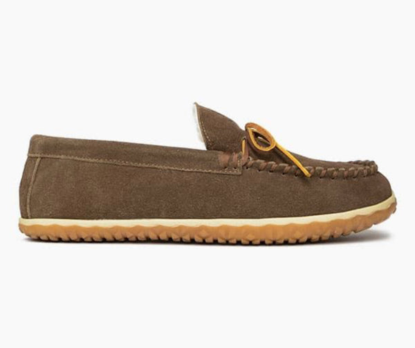 Minnetonka Taft Mens Brown Suede Faux Fur‎ Lined Moccasin Slippers 41032 10M New Minnetonka | Shoes | Minnetonka Taft Mens Brown Suede Faux  main image 4