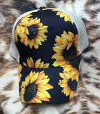 Sunflower Ponytail Cap