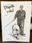 CJ Brown Thank You Notecards-Showing Pig