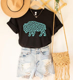 Turquoise Buffalo Tee