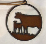 Metal Livestock/Rodeo Ornament