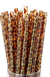 Dark Leopard Straw