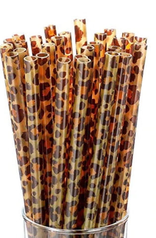 Dark Leopard Straw