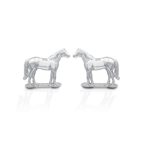 Kelly Herd Halter Horse Earrings-Sterling Silver