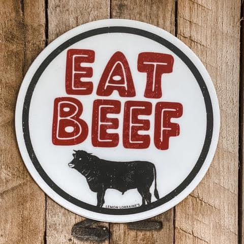 Eat Beef Sticker Decal