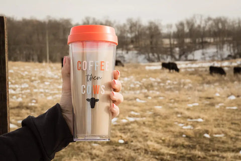 Coffee Then Cows Tumbler